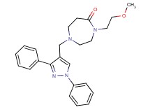 1-[(1,3-diphenyl-1H-pyrazol-4-yl)methyl]-4-(2-methoxyethyl)-1,4-diazepan-5-one