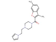 1-[(3,6-dimethyl-1-benzofuran-2-yl)carbonyl]-4-[2-(1H-pyrrol-1-yl)ethyl]piperazine