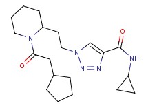 1-{2-[1-(cyclopentylacetyl)-2-piperidinyl]ethyl}-N-cyclopropyl-1H-1,2,3-triazole-4-carboxamide