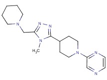 2-{4-[4-methyl-5-(piperidin-1-ylmethyl)-4H-1,2,4-triazol-3-yl]piperidin-1-yl}pyrazine