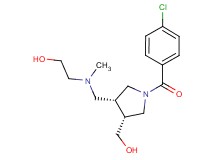 2-[{[(3R*,4R*)-1-(4-chlorobenzoyl)-4-(hydroxymethyl)pyrrolidin-3-yl]methyl}(methyl)amino]ethanol