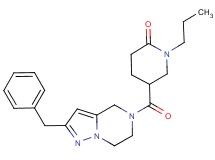5-[(2-benzyl-6,7-dihydropyrazolo[1,5-a]pyrazin-5(4H)-yl)carbonyl]-1-propylpiperidin-2-one