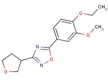 5-(4-ethoxy-3-methoxyphenyl)-3-(tetrahydrofuran-3-yl)-1,2,4-oxadiazole