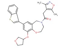 7-(1-benzothien-3-yl)-4-[(3,5-dimethyl-4-isoxazolyl)acetyl]-9-(tetrahydro-3-furanyloxy)-2,3,4,5-tetrahydro-1,4-benzoxazepine