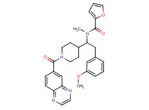 N-{2-(3-methoxyphenyl)-1-[1-(6-quinoxalinylcarbonyl)-4-piperidinyl]ethyl}-N-methyl-2-furamide