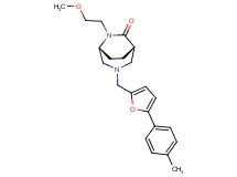 (1S*,5R*)-6-(2-methoxyethyl)-3-{[5-(4-methylphenyl)-2-furyl]methyl}-3,6-diazabicyclo[3.2.2]nonan-7-one