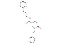 6-oxo-1-[2-(2-pyridinyl)ethyl]-N-[3-(2-pyridinyl)propyl]-3-piperidinecarboxamide