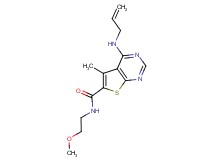 4-(allylamino)-N-(2-methoxyethyl)-5-methylthieno[2,3-d]pyrimidine-6-carboxamide