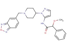 N-{1-[1-(2,1,3-benzoxadiazol-5-ylmethyl)-4-piperidinyl]-1H-pyrazol-5-yl}-2-methoxy-2-phenylacetamide