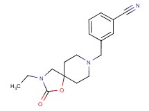 3-[(3-ethyl-2-oxo-1-oxa-3,8-diazaspiro[4.5]dec-8-yl)methyl]benzonitrile