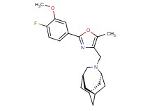 (1R*,3s,6r,8S*)-4-{[2-(4-fluoro-3-methoxyphenyl)-5-methyl-1,3-oxazol-4-yl]methyl}-4-azatricyclo[4.3.1.1~3,8~]undecane