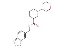 N-(2,1,3-benzothiadiazol-5-ylmethyl)-1-(tetrahydro-2H-pyran-4-yl)-3-piperidinecarboxamide