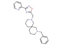2-benzyl-8-{[3-(2-pyridinyl)-1,2,4-oxadiazol-5-yl]methyl}-2,8-diazaspiro[5.5]undecane