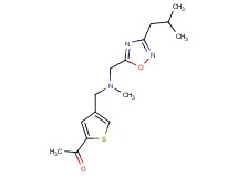 1-(4-{[[(3-isobutyl-1,2,4-oxadiazol-5-yl)methyl](methyl)amino]methyl}-2-thienyl)ethanone