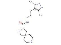 N-[3-(3,5-dimethyl-1H-pyrazol-4-yl)propyl]-2,8-diazaspiro[4.5]decane-3-carboxamide dihydrochloride