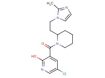 5-chloro-3-({2-[2-(2-methyl-1H-imidazol-1-yl)ethyl]-1-piperidinyl}carbonyl)-2-pyridinol