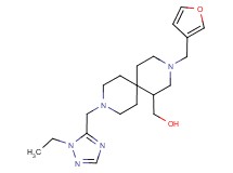[9-[(1-ethyl-1H-1,2,4-triazol-5-yl)methyl]-3-(3-furylmethyl)-3,9-diazaspiro[5.5]undec-1-yl]methanol