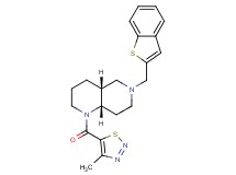 (4aR*,8aS*)-6-(1-benzothien-2-ylmethyl)-1-[(4-methyl-1,2,3-thiadiazol-5-yl)carbonyl]decahydro-1,6-naphthyridine