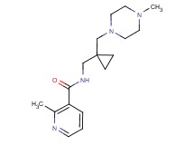 2-methyl-N-({1-[(4-methylpiperazin-1-yl)methyl]cyclopropyl}methyl)nicotinamide