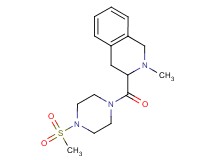 2-methyl-3-{[4-(methylsulfonyl)-1-piperazinyl]carbonyl}-1,2,3,4-tetrahydroisoquinoline