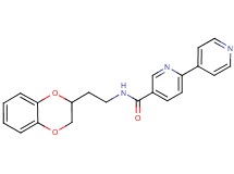 N-[2-(2,3-dihydro-1,4-benzodioxin-2-yl)ethyl]-2,4'-bipyridine-5-carboxamide