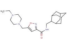 N-(2-adamantylmethyl)-5-[(4-ethylpiperazin-1-yl)methyl]isoxazole-3-carboxamide