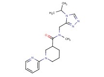 N-[(4-isopropyl-4H-1,2,4-triazol-3-yl)methyl]-N-methyl-1-(2-pyridinyl)-3-piperidinecarboxamide