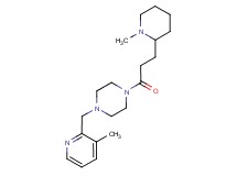 1-[3-(1-methylpiperidin-2-yl)propanoyl]-4-[(3-methylpyridin-2-yl)methyl]piperazine
