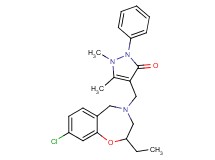 4-[(8-chloro-2-ethyl-2,3-dihydro-1,4-benzoxazepin-4(5H)-yl)methyl]-1,5-dimethyl-2-phenyl-1,2-dihydro-3H-pyrazol-3-one