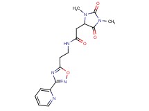 2-(1,3-dimethyl-2,5-dioxo-4-imidazolidinyl)-N-{2-[3-(2-pyridinyl)-1,2,4-oxadiazol-5-yl]ethyl}acetamide