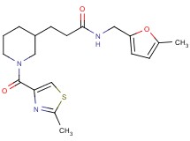 N-[(5-methyl-2-furyl)methyl]-3-{1-[(2-methyl-1,3-thiazol-4-yl)carbonyl]-3-piperidinyl}propanamide