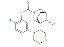 (8-syn)-N-(2-chloro-5-morpholin-4-ylphenyl)-8-hydroxy-3-azabicyclo[3.2.1]octane-3-carboxamide