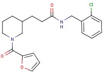 N-(2-chlorobenzyl)-3-[1-(2-furoyl)-3-piperidinyl]propanamide