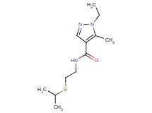 1-ethyl-N-[2-(isopropylthio)ethyl]-5-methyl-1H-pyrazole-4-carboxamide