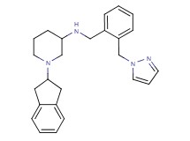 1-(2,3-dihydro-1H-inden-2-yl)-N-[2-(1H-pyrazol-1-ylmethyl)benzyl]-3-piperidinamine