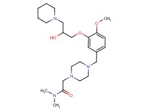 2-(4-{3-[2-hydroxy-3-(1-piperidinyl)propoxy]-4-methoxybenzyl}-1-piperazinyl)-N,N-dimethylacetamide