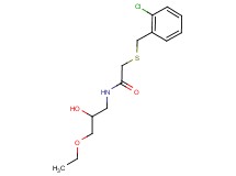 2-[(2-chlorobenzyl)thio]-N-(3-ethoxy-2-hydroxypropyl)acetamide