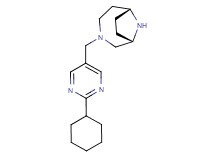 (1S*,6R*)-3-[(2-cyclohexylpyrimidin-5-yl)methyl]-3,9-diazabicyclo[4.2.1]nonane