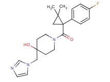 1-{[1-(4-fluorophenyl)-2,2-dimethylcyclopropyl]carbonyl}-4-(1H-imidazol-1-ylmethyl)-4-piperidinol