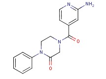 4-(2-aminoisonicotinoyl)-1-phenyl-2-piperazinone