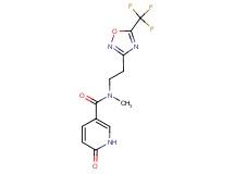 N-methyl-6-oxo-N-{2-[5-(trifluoromethyl)-1,2,4-oxadiazol-3-yl]ethyl}-1,6-dihydropyridine-3-carboxamide