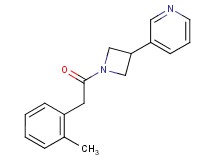 3-{1-[(2-methylphenyl)acetyl]-3-azetidinyl}pyridine
