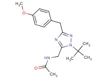 N-{[1-tert-butyl-3-(4-methoxybenzyl)-1H-1,2,4-triazol-5-yl]methyl}acetamide