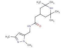 N-[(1,3-dimethyl-1H-pyrazol-5-yl)methyl]-2-(2,2,6,6-tetramethylpiperidin-4-yl)acetamide