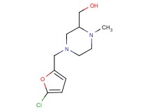 {4-[(5-chloro-2-furyl)methyl]-1-methylpiperazin-2-yl}methanol