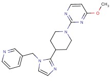 4-methoxy-2-{4-[1-(3-pyridinylmethyl)-1H-imidazol-2-yl]-1-piperidinyl}pyrimidine