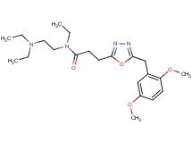 N-[2-(diethylamino)ethyl]-3-[5-(2,5-dimethoxybenzyl)-1,3,4-oxadiazol-2-yl]-N-ethylpropanamide
