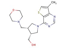 [(3R*,4R*)-1-(7-methylthieno[3,2-d]pyrimidin-4-yl)-4-(morpholin-4-ylmethyl)pyrrolidin-3-yl]methanol