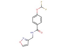 4-(difluoromethoxy)-N-(3-isoxazolylmethyl)benzamide