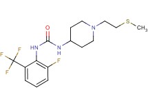 N-[2-fluoro-6-(trifluoromethyl)phenyl]-N'-{1-[2-(methylthio)ethyl]piperidin-4-yl}urea